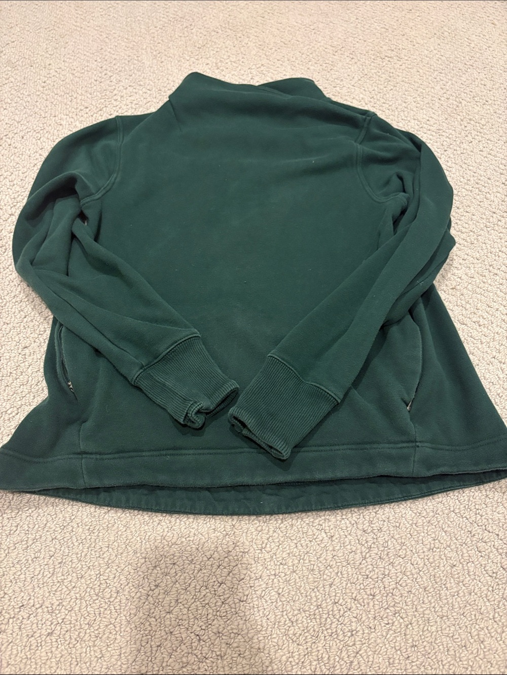 Athleta Deep Green High Neck Pullover
